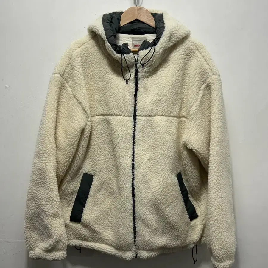 스파오 플리스 후드 자켓 XL