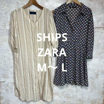 SHIPS ZARA 셔츠 원피스 2개 세트 M~L