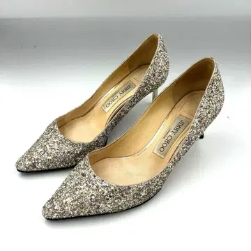 새상품급 지미추 JIMMY CHOO 글리터 펌프스 36 23cm