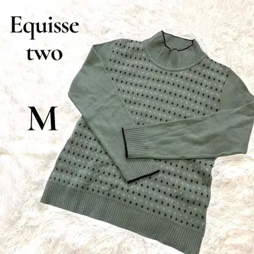 Equisse two 엑스투 일본제 울 혼방 니트 민트 그린
