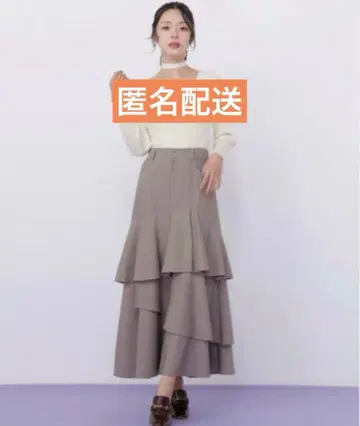 질 바이 질스튜어트 아지메 캉캉 스커트 (브라운)