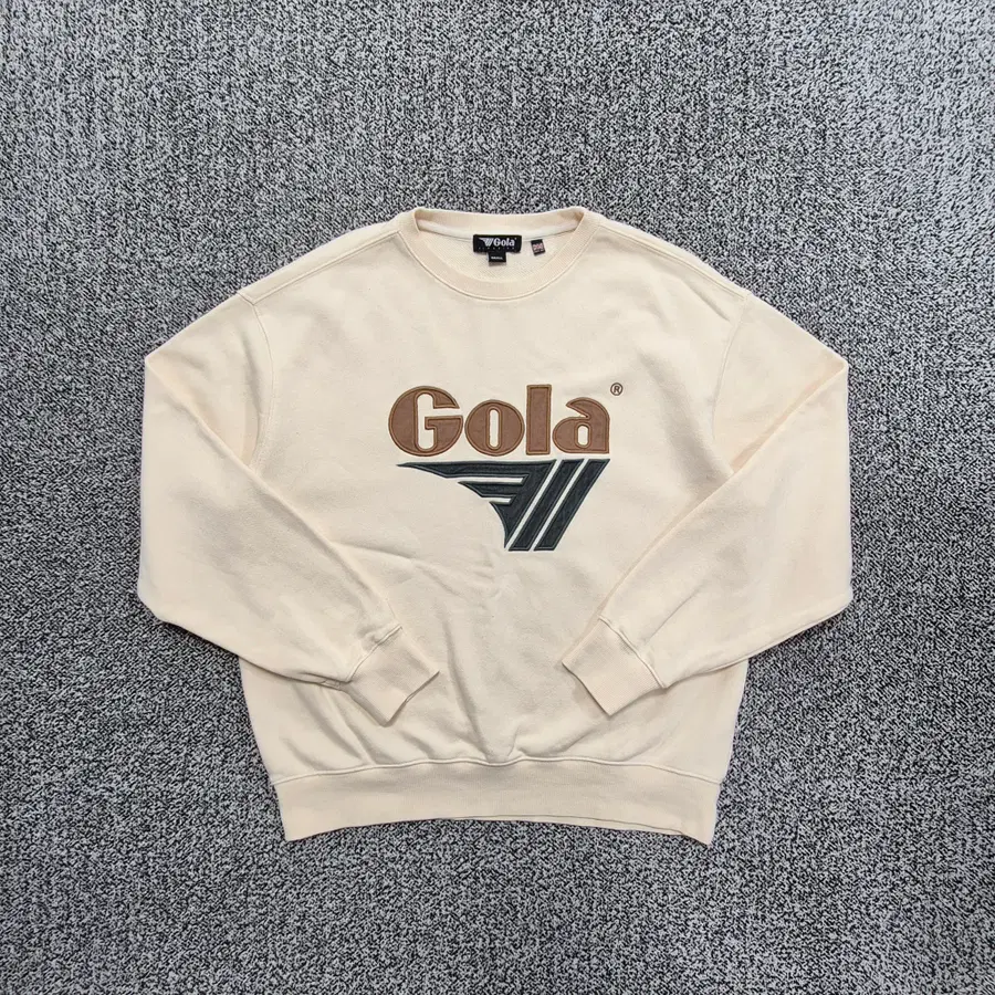 빈티지9. 골라(Gola) 클래식 빅 로고 맨투맨 스웨트셔츠 크림