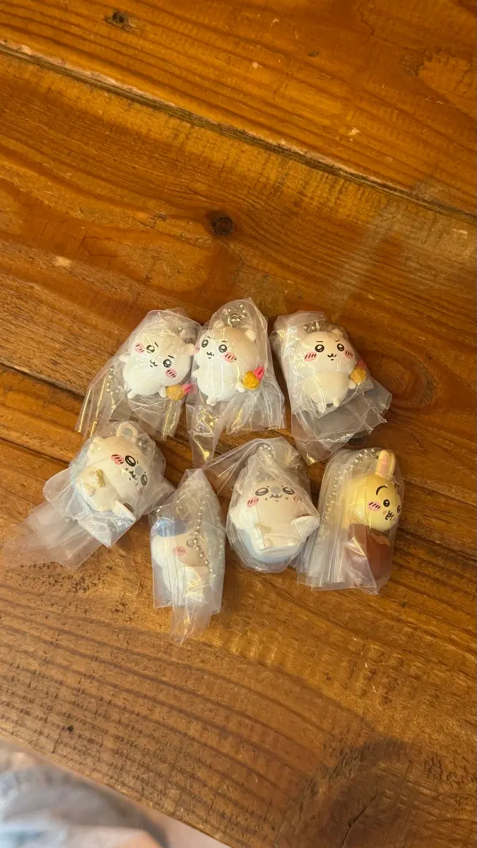 치이카와 타베모노 이빠이 마스코트 키링 (치이카와, 모몽가, 하치와레)
