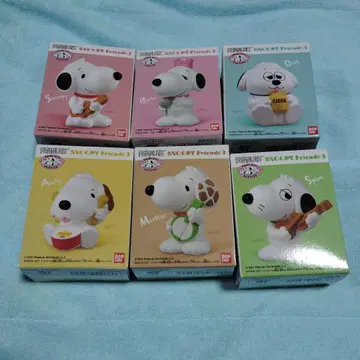SNOOPY Friends 3 피규어 6종 세트