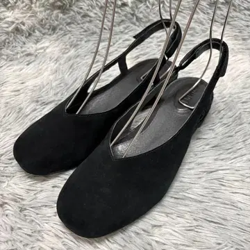새상품급 CAMPER 24cm 슬링백 펌프스 블랙