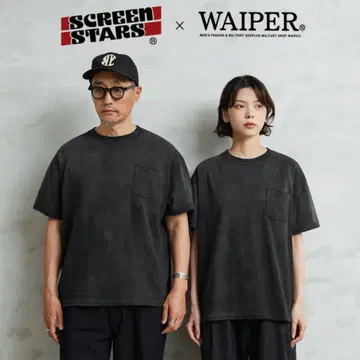 SCREEN STARS x WAIPER 'Slack' 포켓 티셔츠