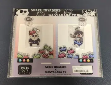 SPACE INVADERS x 와샤가나TV 흔들흔들 클리어 스마트폰 스탠드