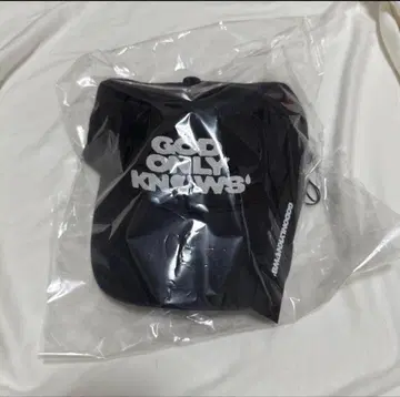 GOD ONLY KNOWS 시그니처 로고 캡 네이비
