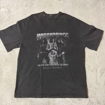 MASONPRINCE T셔츠 빈티지 가공 블랙
