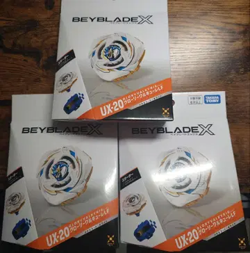 베이블레이드 X UX-20 글로리 발키리 LF X 3개 베이코드 미사용