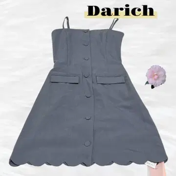 미사용 택 포함 다리치 Darich 레이어드 스캘럽 미니 원피스