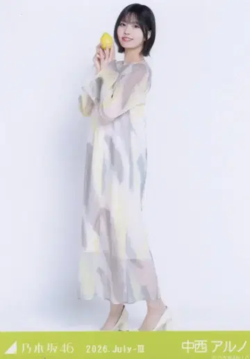 노기자카46 회장 한정판 브로마이드 나카니시 아루노 2026 July III 히로시마현 ver. 코디 히키