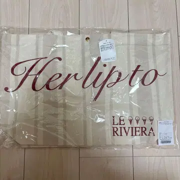 herlipto 아이스크림 라지 토트 베이지