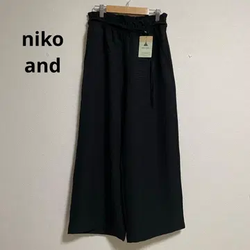 niko and 와이드 팬츠 블랙 택 포함 새상품 린넨 아다스트리아
