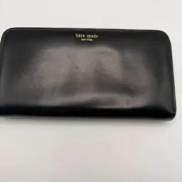 케이트 스페이드 kate spade 장지갑 블랙 가죽 L자 지퍼