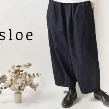 새상품급! 슬로우 sloe 데님 코쿤 팬츠