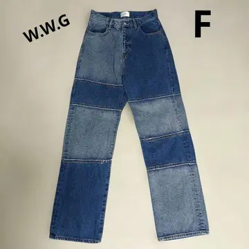 W.W.G 패치워크 데님 팬츠