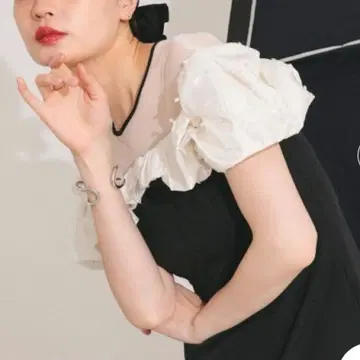 ANDRESD ribbon mashmallow dress