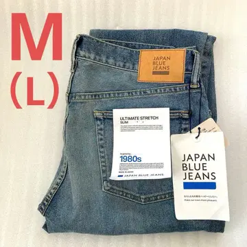 새상품 M 슬림 재팬 블루 진즈 데님 코지마 모모타로 팬츠 L