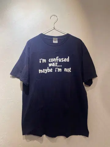 MADE IN USA Delta 메시지 T셔츠 네이비 L