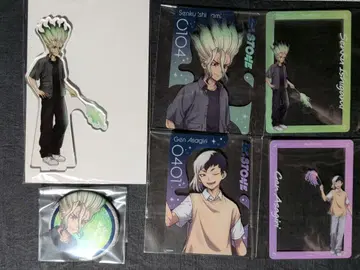 Dr.STONE 마루이 불꽃놀이 아크릴 스탠드 이시가미 센쿠 아사기리 겐 6개 세트