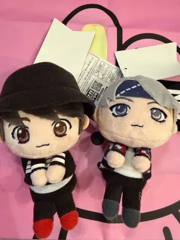 TinyTAN 봉제 인형 마스코트 2개 세트