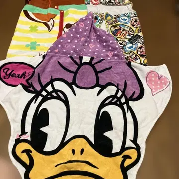 Disney 후드 부착 타월 3개 세트