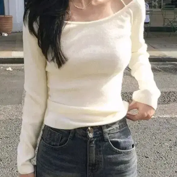 쉬인 홀터넥 니트