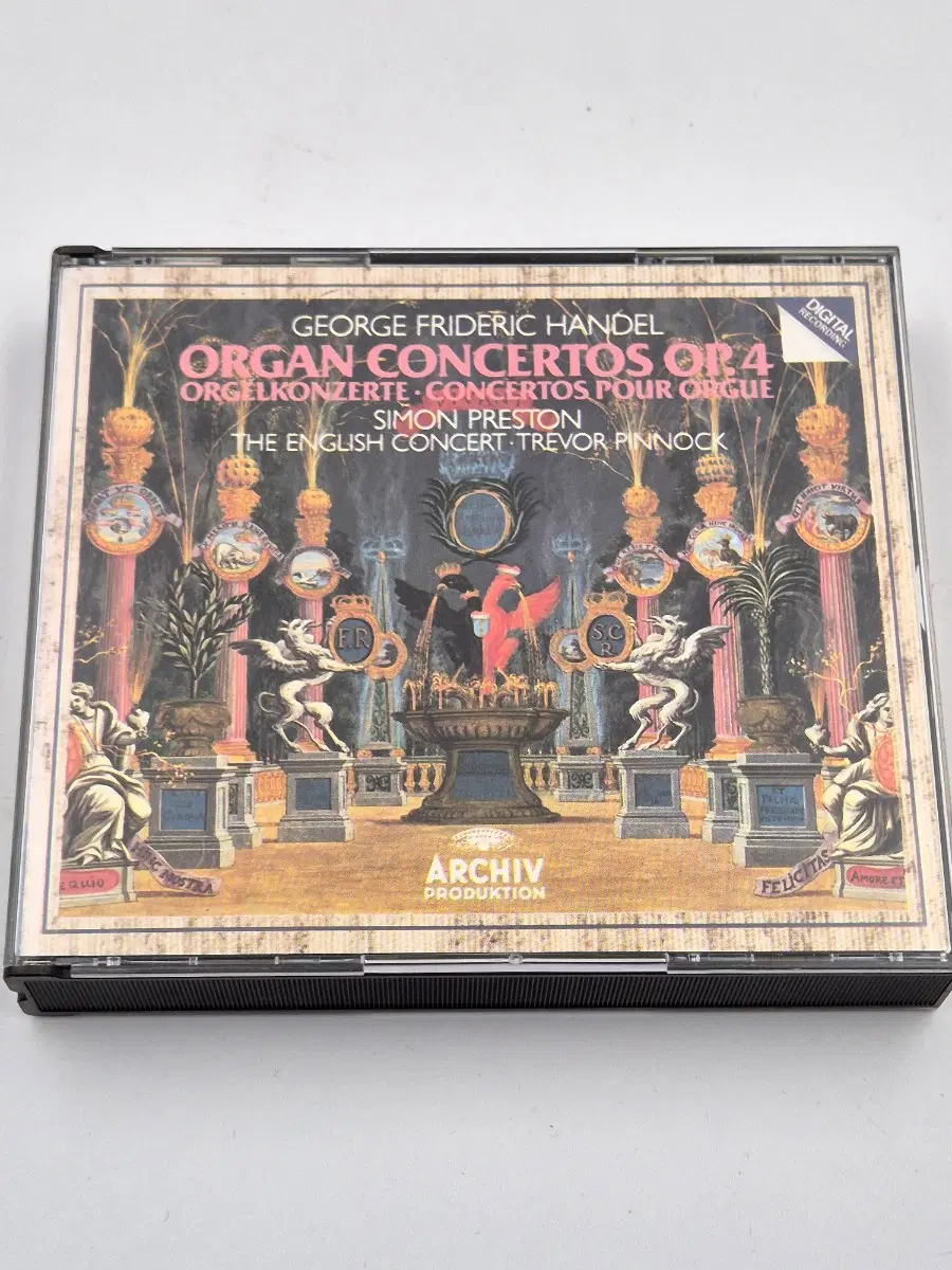 헨델 Organ Concertos Op.4 2CD 서독초반 Archiv Trevor Pinnock