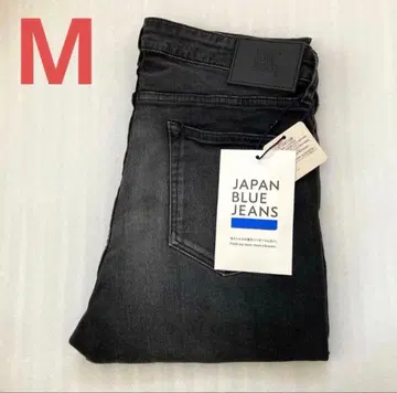 새상품 M 재팬 블루 진스 데님 모모타로 코지마 팬츠 바지 블랙