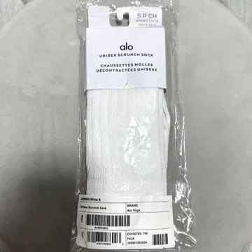 미개봉 새상품 Alo Yoga Unisex Scrunch Sock 양말