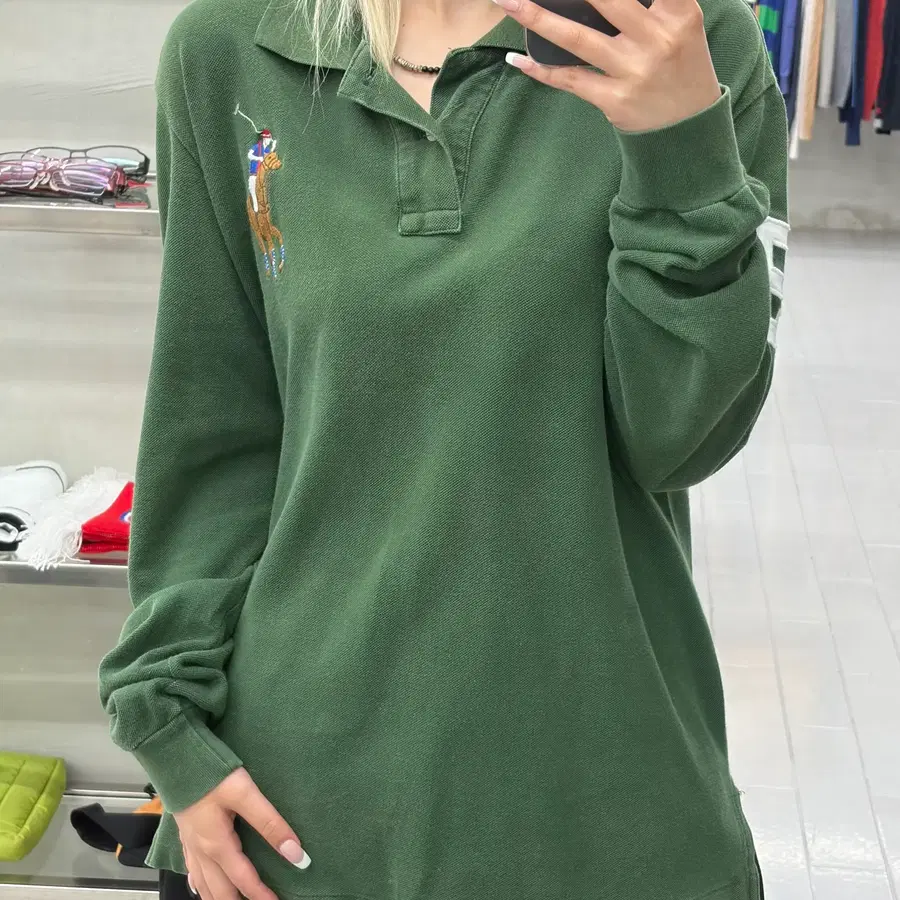 (L) 폴로 빅포니 롱슬리브 PK 티셔츠