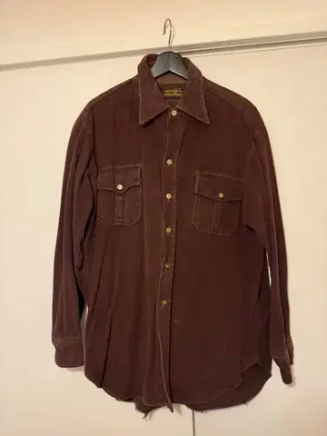 Eddie Bauer 코듀로이 긴팔 셔츠 브라운