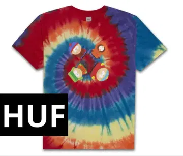 HUF 티셔츠 사우스 파크 SOUTH PARK 타이다이 양면 프린트