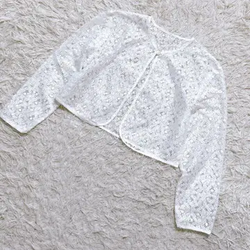 [ c9838 ] 새상품급 가디건 시스루 화이트
