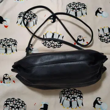 marimekko 가죽 숄더백 블랙
