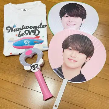 나니와단시 오하시 카즈야 ND5 응원봉 부채 티셔츠 응원봉