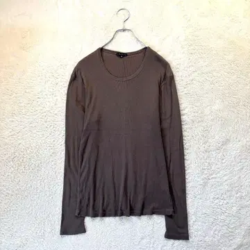 띠어리 [ 38 ] 브라운 계열 긴팔 티셔츠 스트레치 깔끔한 캐주얼