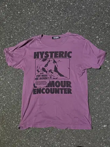 HYSTERIC GLAMOUR 프린트 T셔츠 퍼플