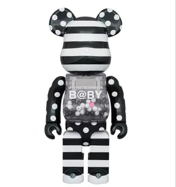 MY FIRST BE@RBRICK B@BY BLACK WHITE 1000%