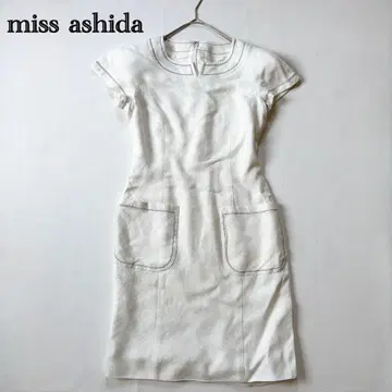 miss ashida 미스아시다 반팔 원피스 무릎 기장 레이온