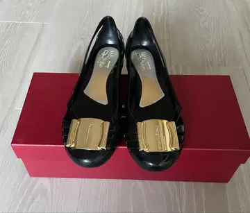 FERRAGAMO 페라가모 레인 슈즈 러버 밸리 슈즈 6