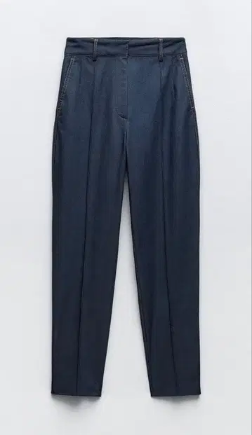 ZARA 여성용 데님 팬츠 센터 프레스