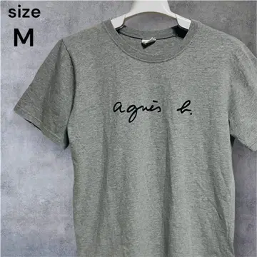[인기 셔츠] agnes b. 로고T셔츠 그레이 M 반팔