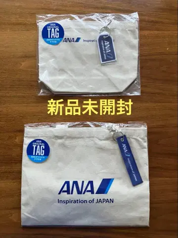 [ 미개봉 새상품 ] ANA 오리지널 택 포함 토트백 2종 세트