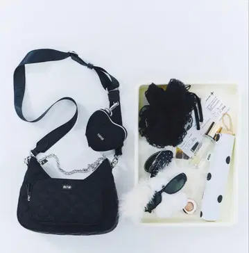 FURFUR 퀼팅 문백 블랙