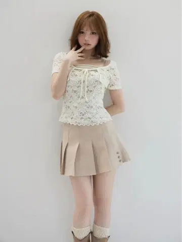 ANDMARY May 레이스 세트 탑