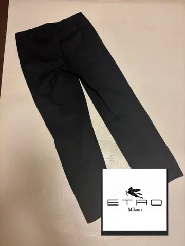 새상품급 ETRO 슬랙스 이탈리아제 블랙 사이즈 40