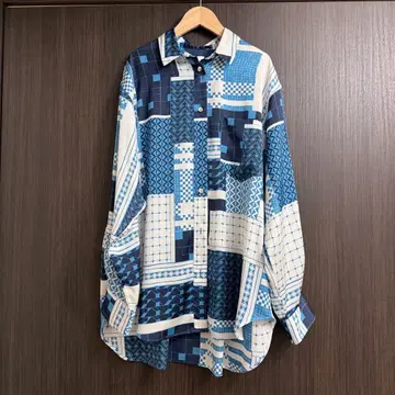 6 roku ROKU PATTERN BLOCK shirt 블루