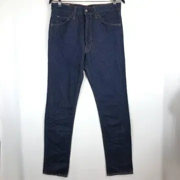 70s 80s BIG JOHN 2617 데님 팬츠 W33 밑단 체인